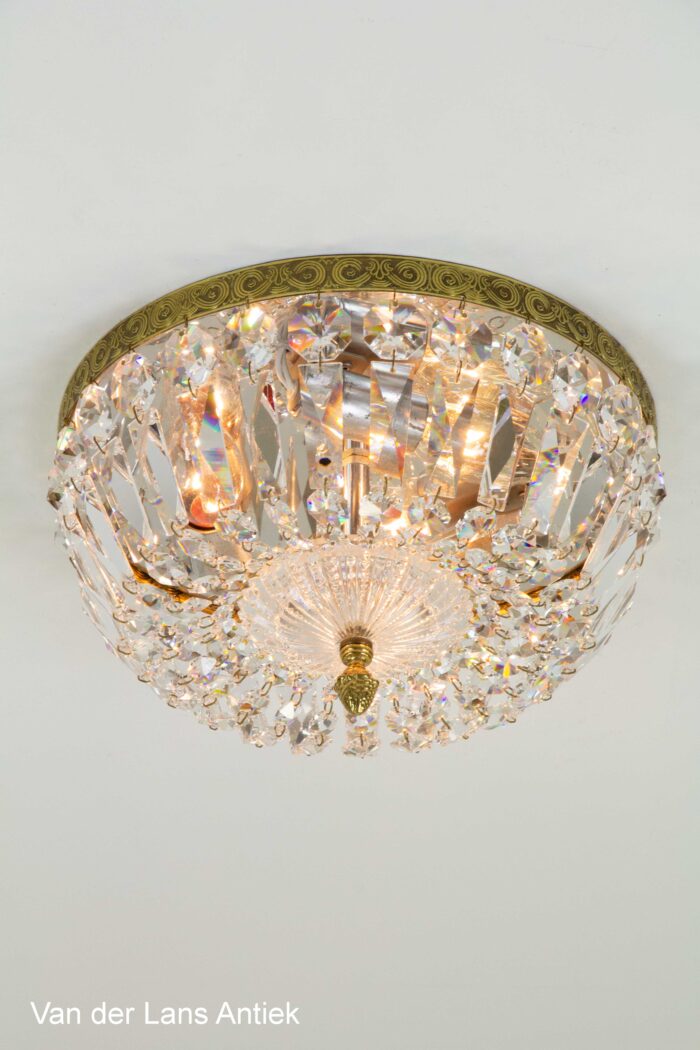 Kristallen plafonniere, Crystal ceiling light, Kristall Deckenleuchte