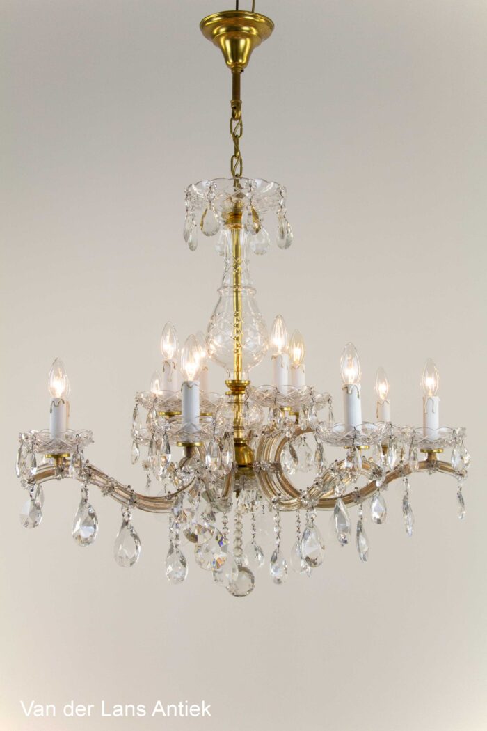 Kristallen Maria Theresia kroonluchter, crystal chandelier, Kronleuchter aus Kristall