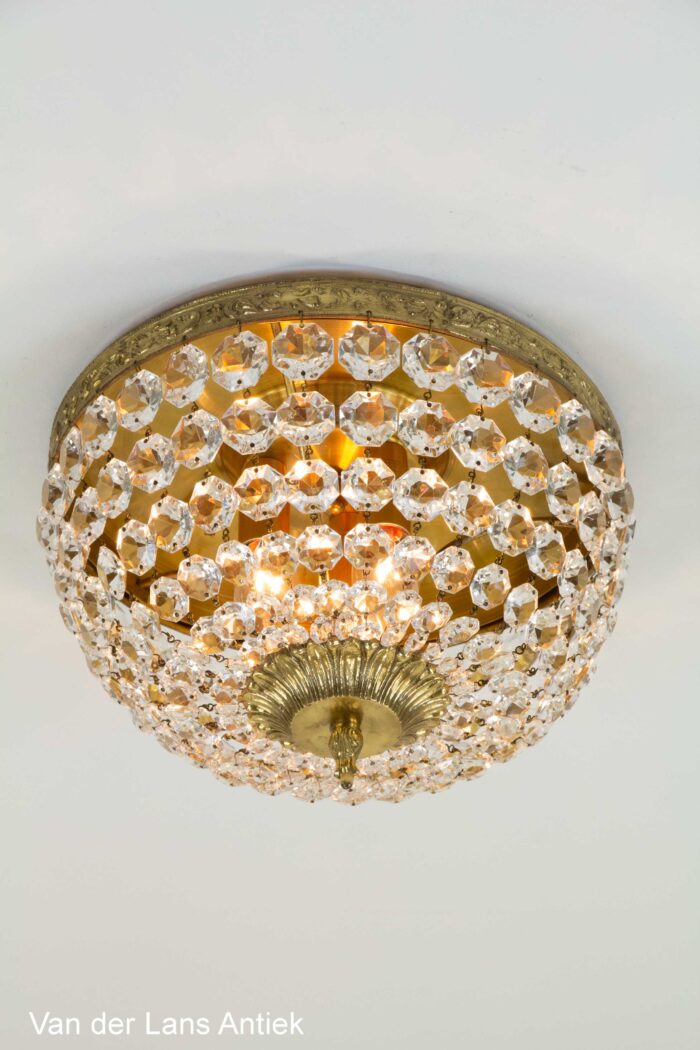 Kristallen plafonniere, Crystal ceiling light, Kristall Deckenleuchte