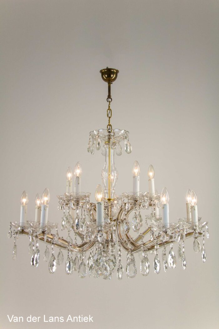 Kristallen Maria Theresia kroonluchter, crystal chandelier, Kronleuchter aus Kristall
