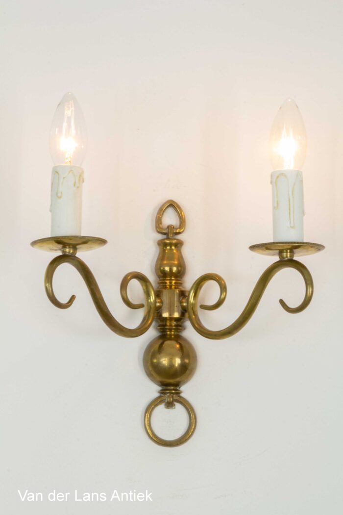 Antieke Hollandse wandlamp, antike Hollandische Wandleuchte, antique Dutch wall lamp