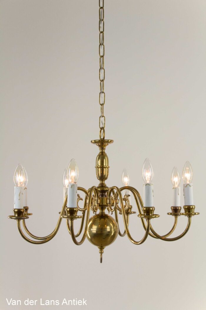 Antieke Hollandse kroonluchter, Antique Dutch chandelier, Antike hollandische Kronleuchter