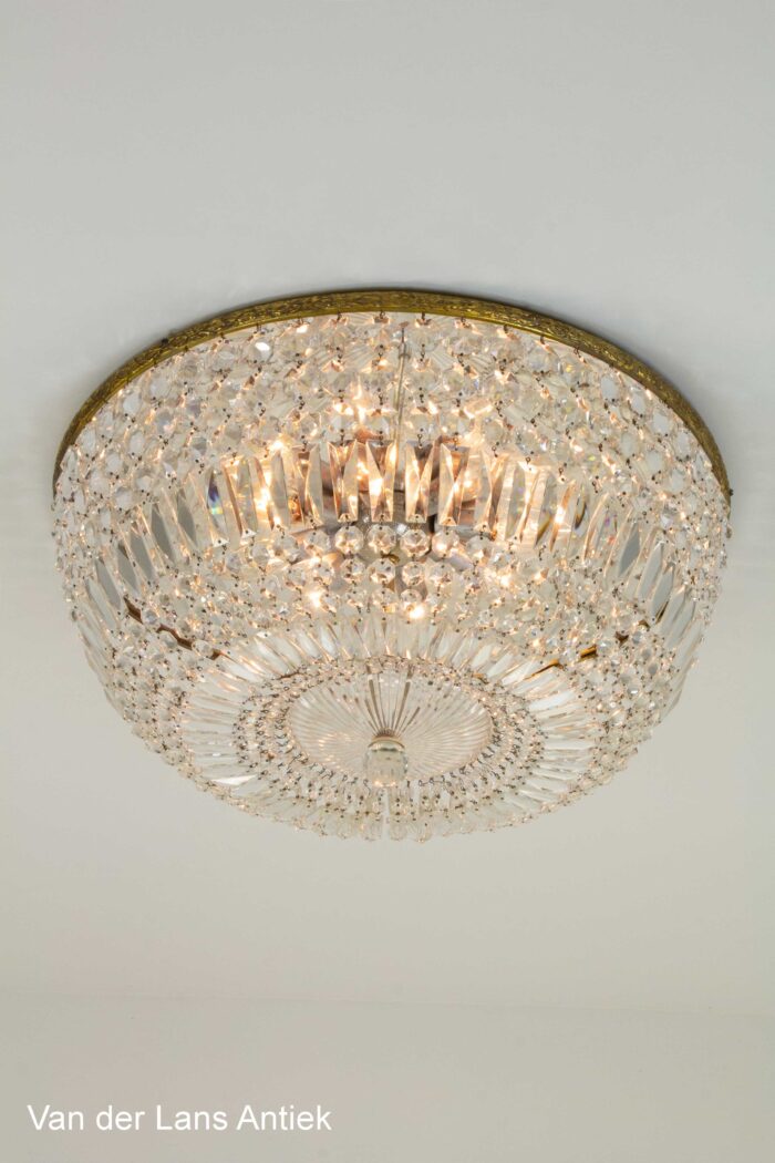 Kristallen plafonniere, Crystal ceiling light, Kristall Deckenleuchte