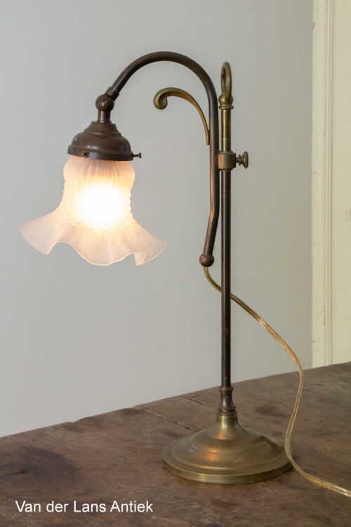 Vintage Bureaulamp / Verkocht - Van Der Lans Antieke Kroonluchters