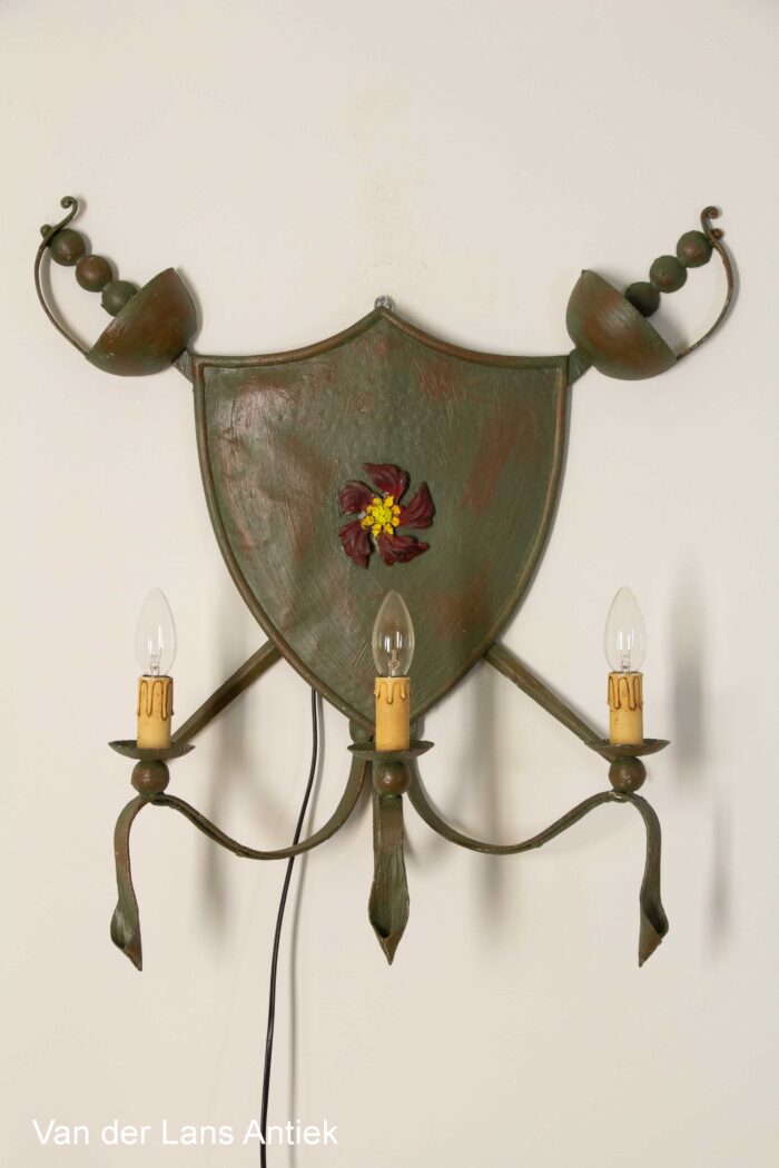 Kasteel wandlamp, castle wall lamp, Schlosswandlamp