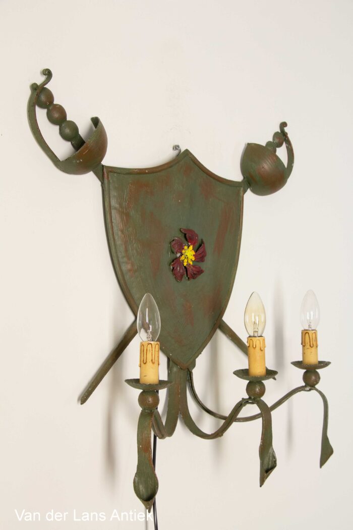 Kasteel wandlamp, castle wall lamp, Schlosswandlamp