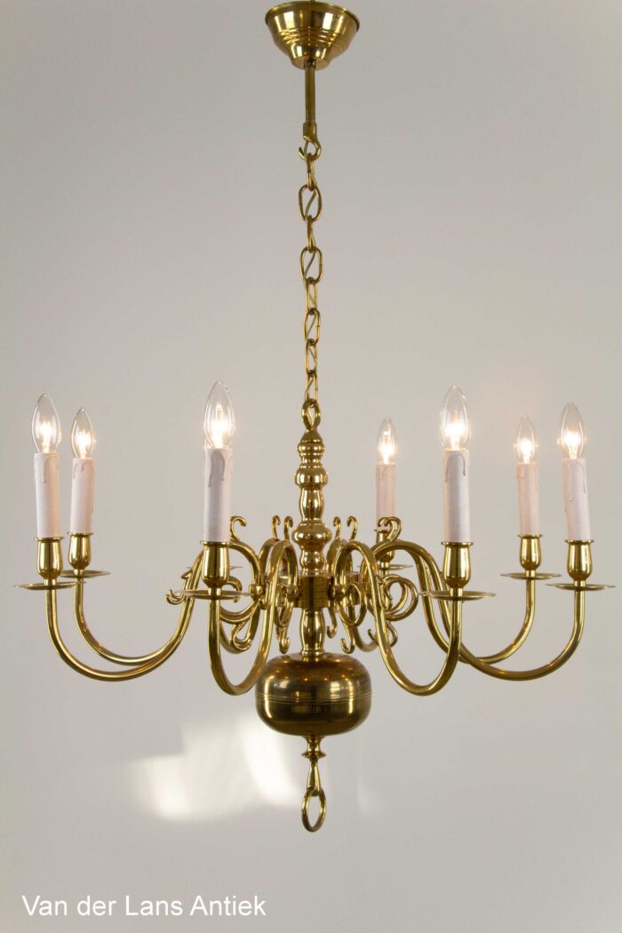 Antieke Hollandse kroonluchter, Antique Dutch chandelier, Antike hollandische Kronleuchter