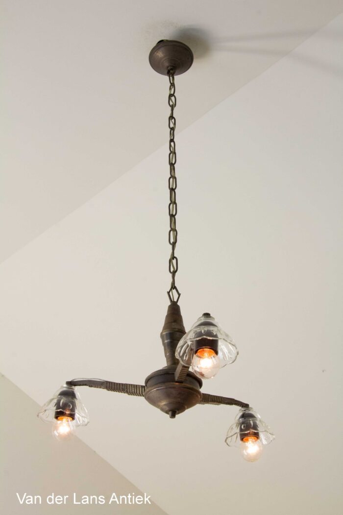 Art Deco kroonluchter, Art Deco chandelier, Art Deco Kronleuchter