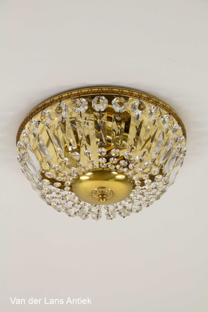 Kristallen plafonniere, Crystal ceiling light, Kristall Deckenleuchte