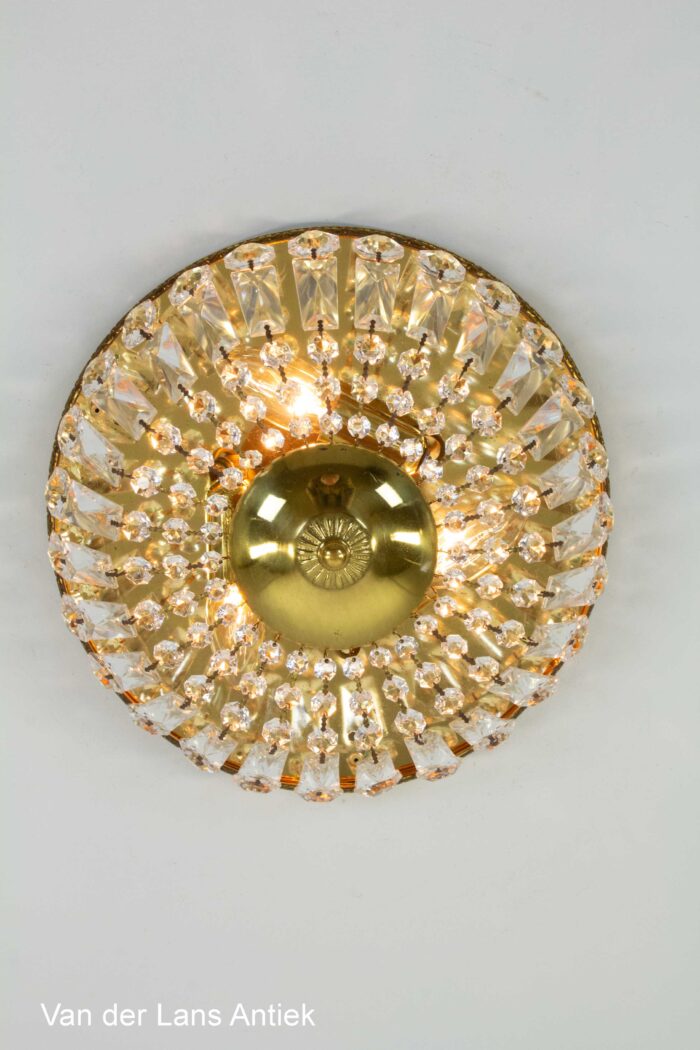 Kristallen plafonniere, Crystal ceiling light, Kristall Deckenleuchte