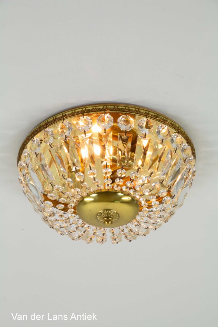 Kristallen plafonniere, Crystal ceiling light, Kristall Deckenleuchte