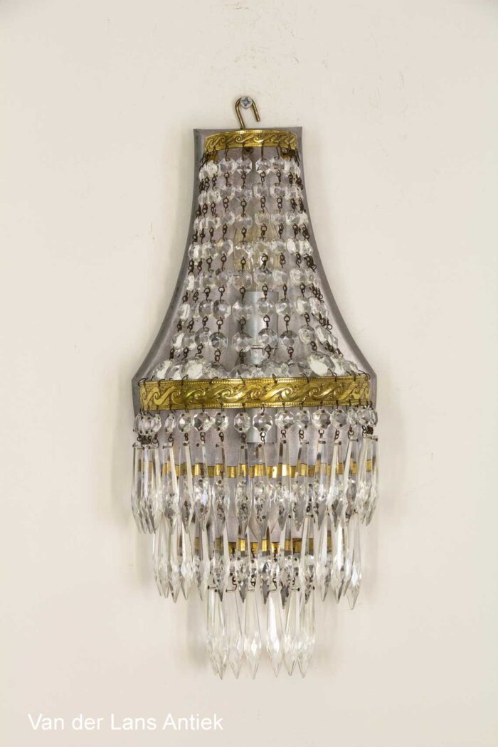 kristallen wandlamp, crystal wall lamp, Wandleuchte Kristall