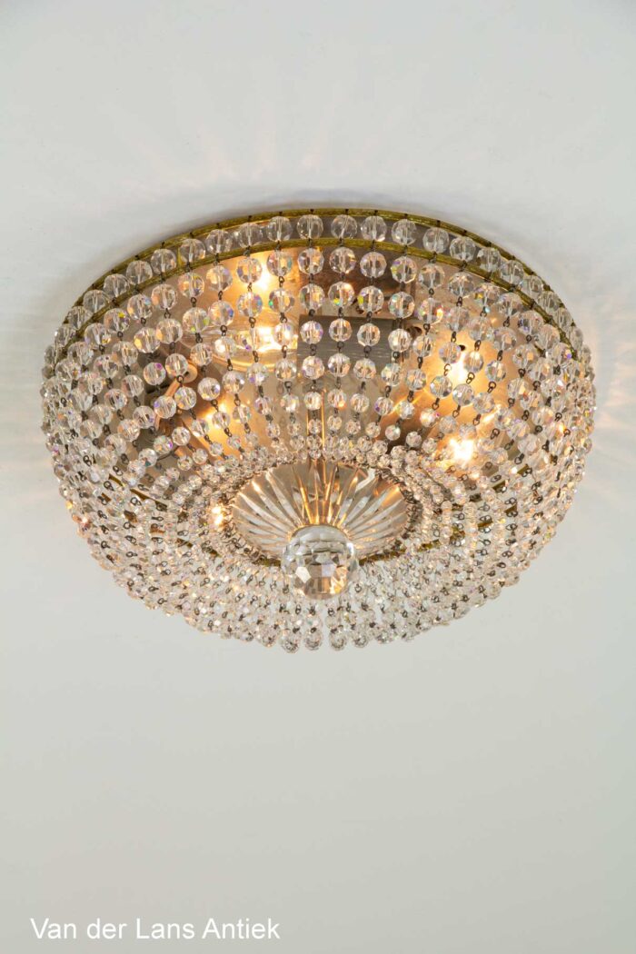 Kristallen plafonniere, Crystal ceiling light, Kristall Deckenleuchte