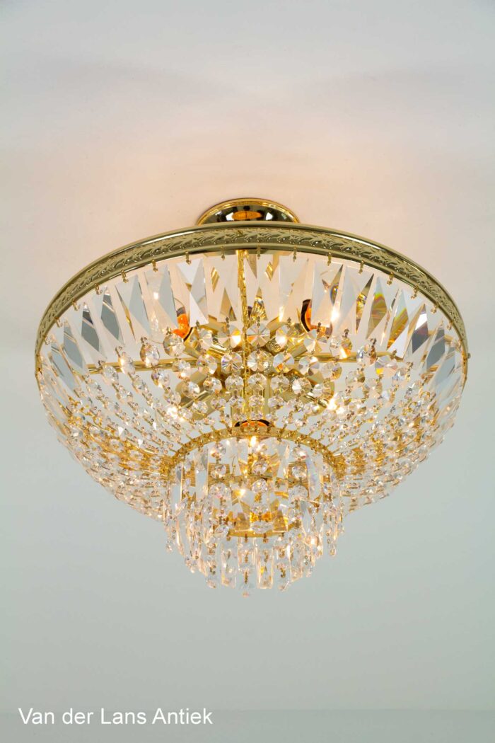 Kristallen plafonniere, Crystal ceiling light, Kristall Deckenleuchte