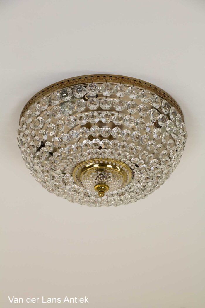 Kristallen plafonniere, Crystal ceiling light, Kristall Deckenleuchte