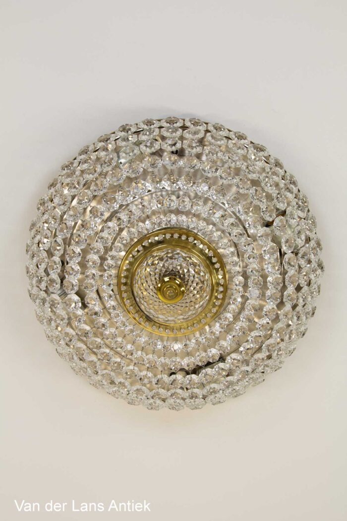 Kristallen plafonniere, Crystal ceiling light, Kristall Deckenleuchte