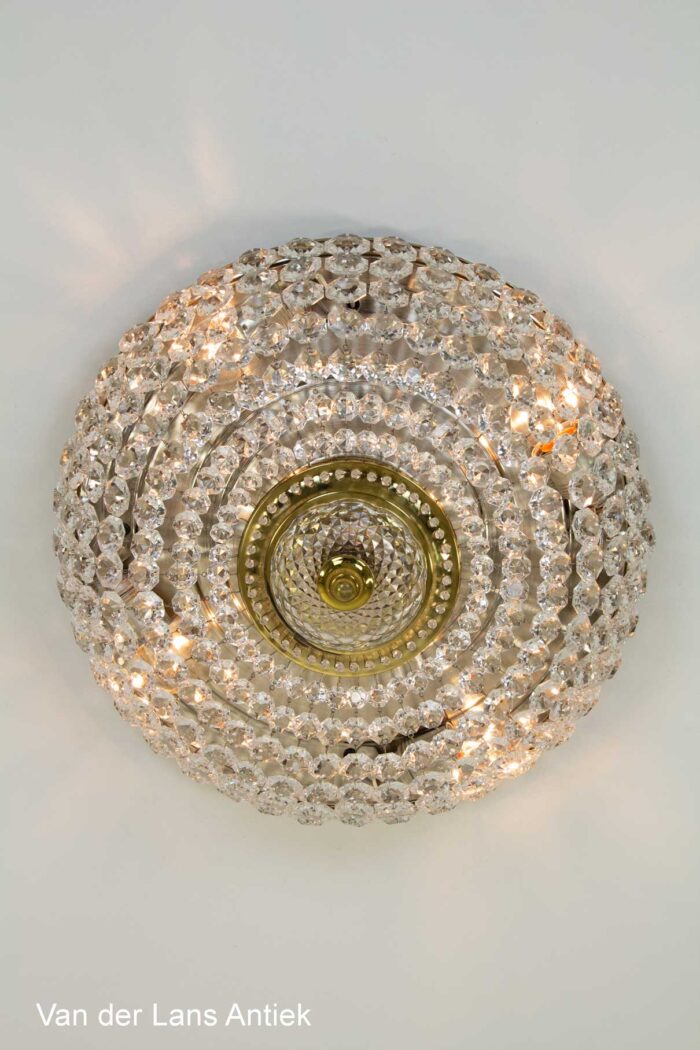 Kristallen plafonniere, Crystal ceiling light, Kristall Deckenleuchte