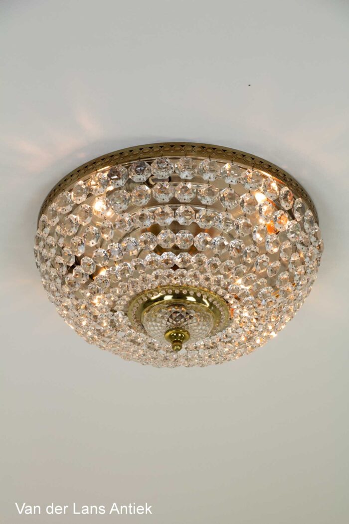 Kristallen plafonniere, Crystal ceiling light, Kristall Deckenleuchte