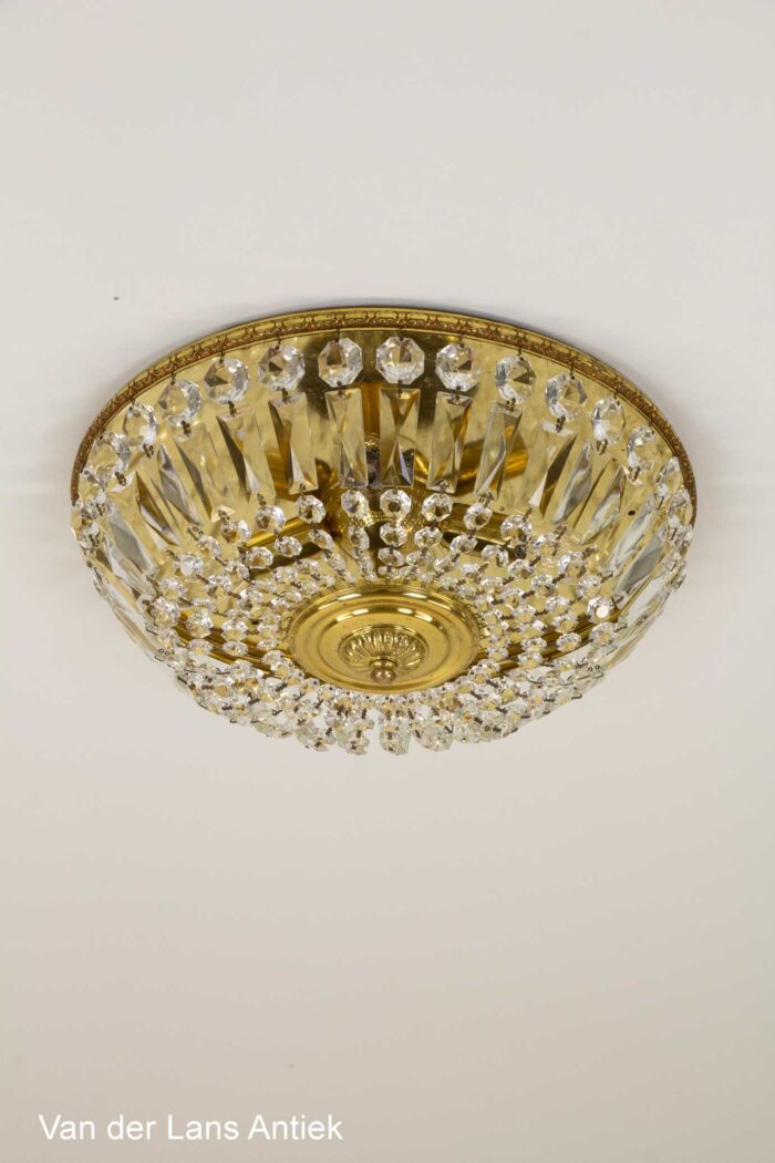 Kristallen plafonniere, Crystal ceiling light, Kristall Deckenleuchte