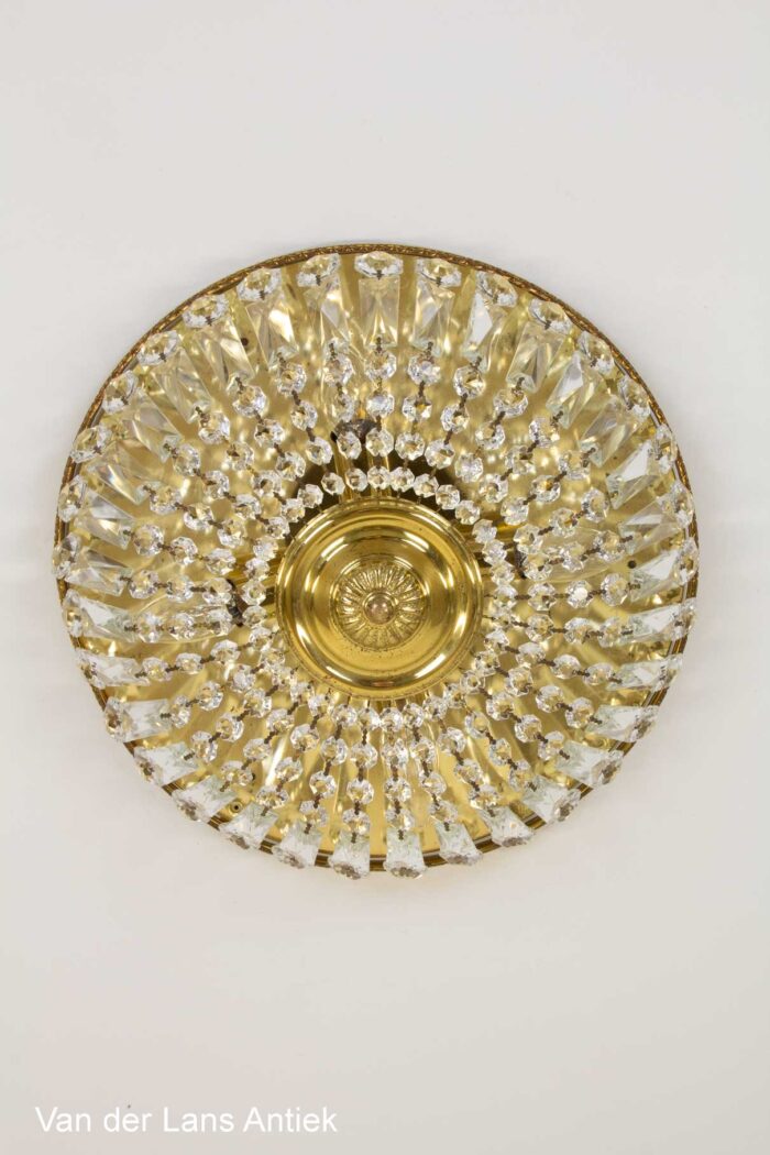 Kristallen plafonniere, Crystal ceiling light, Kristall Deckenleuchte