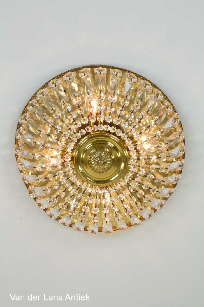 Kristallen plafonniere, Crystal ceiling light, Kristall Deckenleuchte