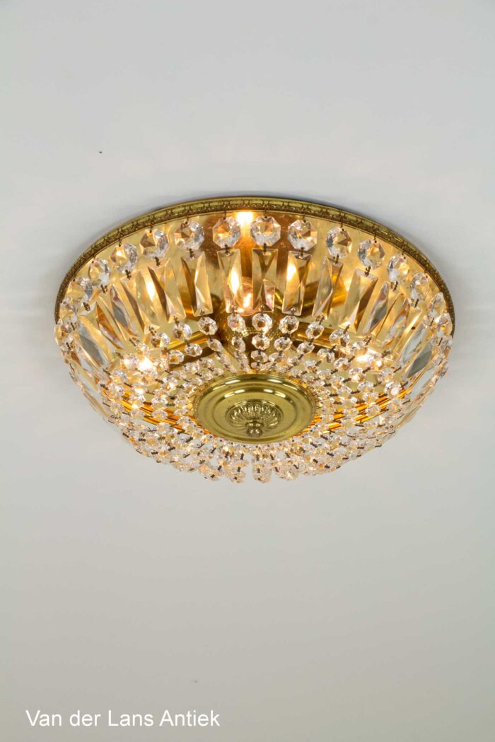 Kristallen plafonniere, Crystal ceiling light, Kristall Deckenleuchte