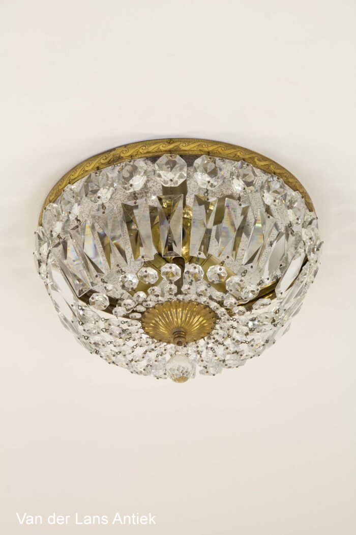 Kristallen plafonniere, Crystal ceiling light, Kristall Deckenleuchte