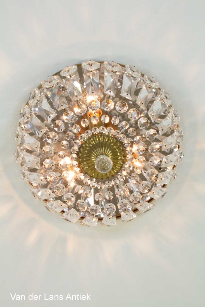 Kristallen plafonniere, Crystal ceiling light, Kristall Deckenleuchte