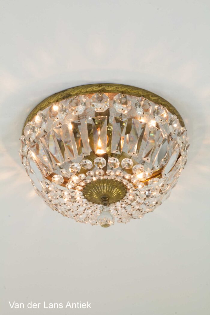 Kristallen plafonniere, Crystal ceiling light, Kristall Deckenleuchte