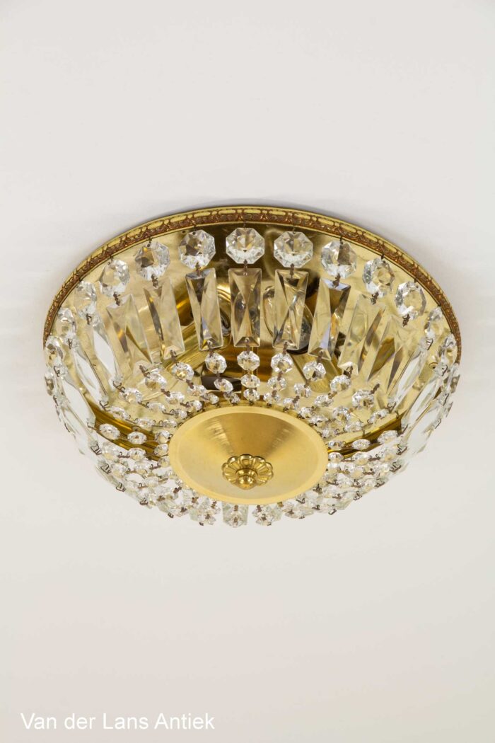 Kristallen plafonniere, Crystal ceiling light, Kristall Deckenleuchte