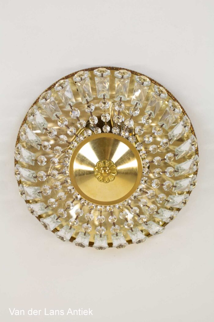 Kristallen plafonniere, Crystal ceiling light, Kristall Deckenleuchte