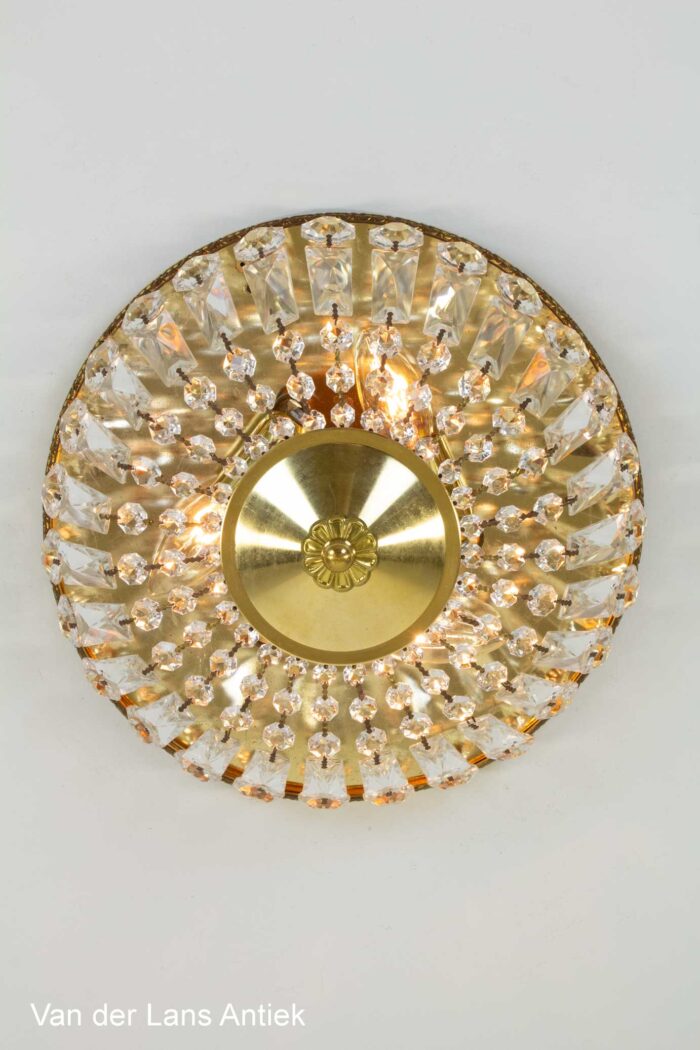 Kristallen plafonniere, Crystal ceiling light, Kristall Deckenleuchte