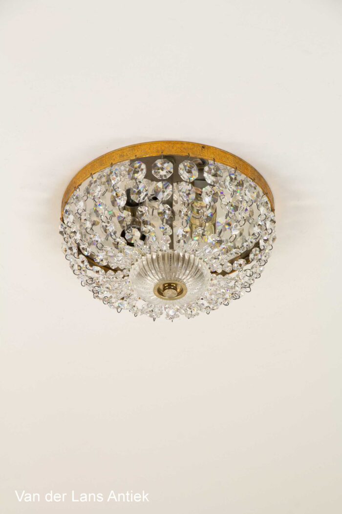 Kristallen plafonniere, Crystal ceiling light, Kristall Deckenleuchte