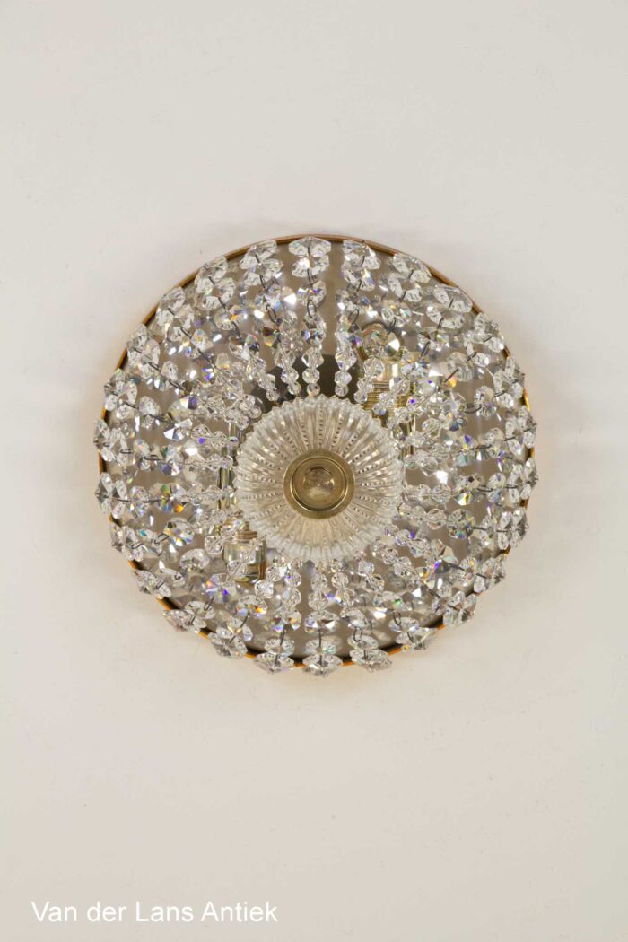 Kristallen plafonniere, Crystal ceiling light, Kristall Deckenleuchte