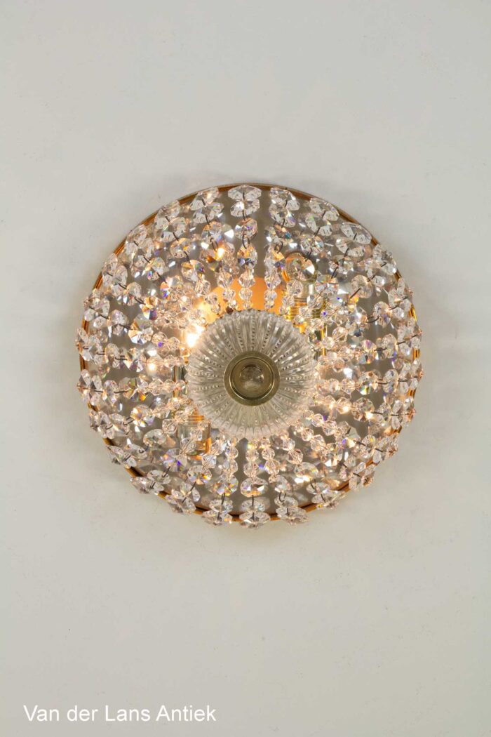 Kristallen plafonniere, Crystal ceiling light, Kristall Deckenleuchte