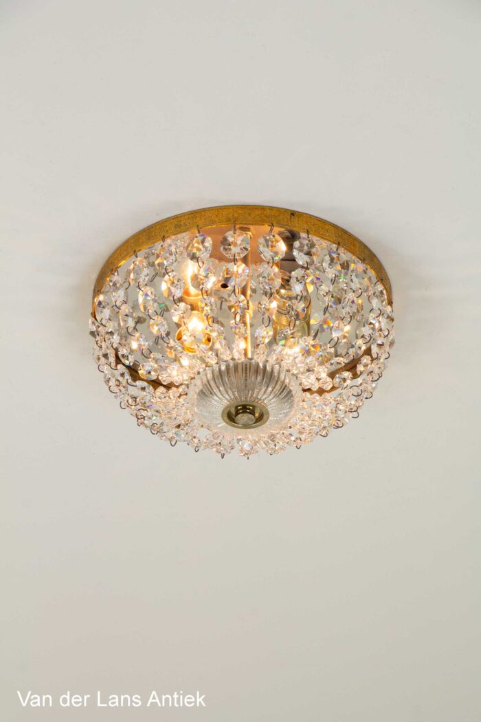 Kristallen plafonniere, Crystal ceiling light, Kristall Deckenleuchte