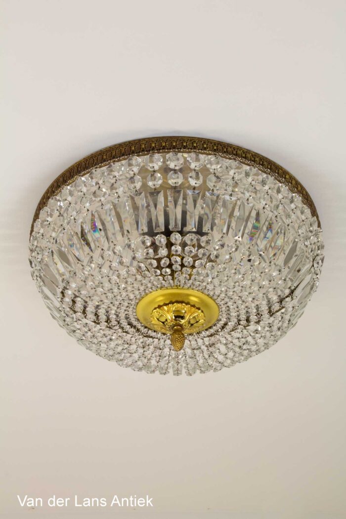 Kristallen plafonniere, Crystal ceiling light, Kristall Deckenleuchte