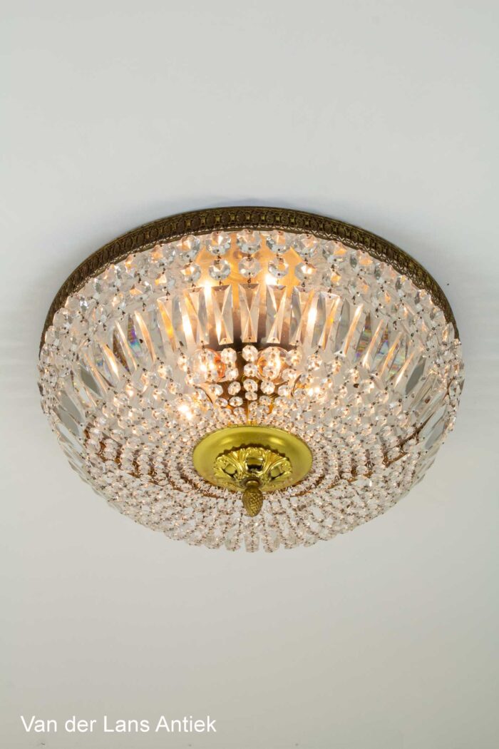 Kristallen plafonniere, Crystal ceiling light, Kristall Deckenleuchte