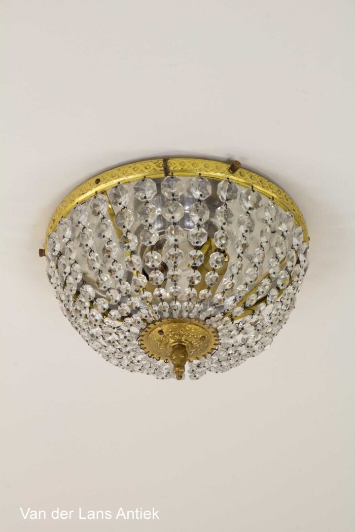 Kristallen plafonniere, Crystal ceiling light, Kristall Deckenleuchte