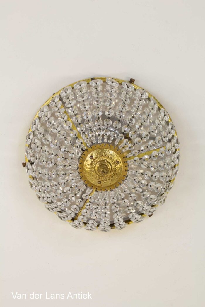 Kristallen plafonniere, Crystal ceiling light, Kristall Deckenleuchte