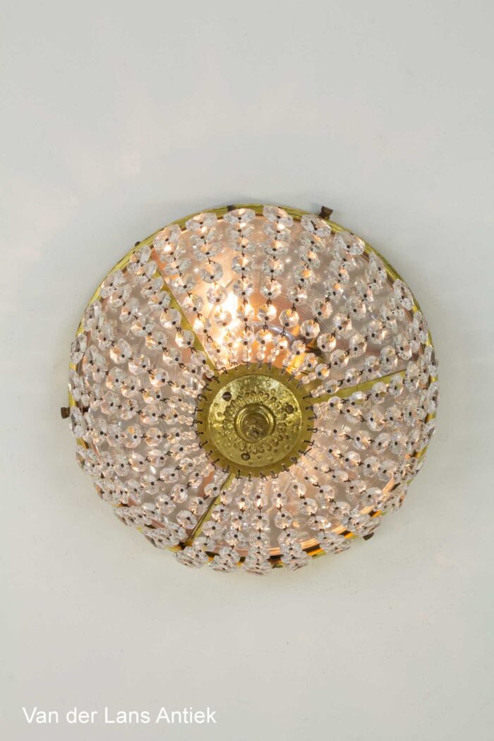 Kristallen plafonniere, Crystal ceiling light, Kristall Deckenleuchte