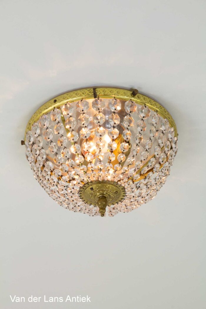 Kristallen plafonniere, Crystal ceiling light, Kristall Deckenleuchte