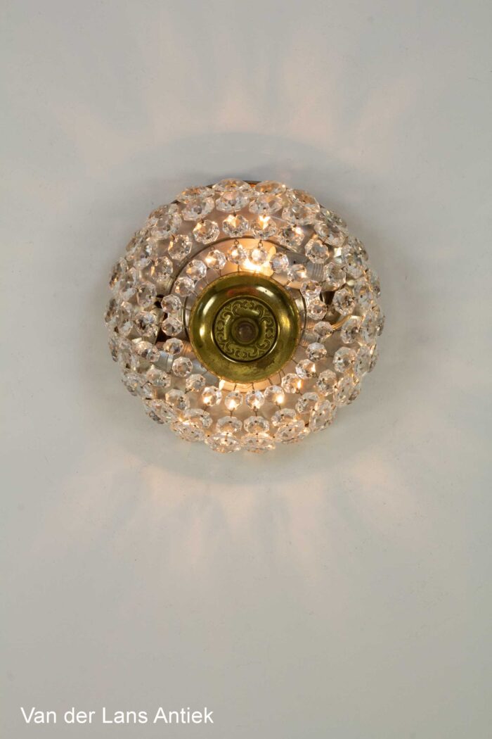 Kristallen plafonniere, Crystal ceiling light, Kristall Deckenleuchte