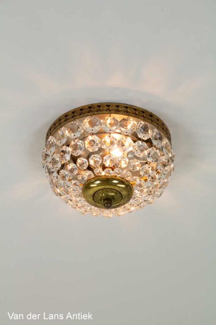 Kristallen plafonniere, Crystal ceiling light, Kristall Deckenleuchte