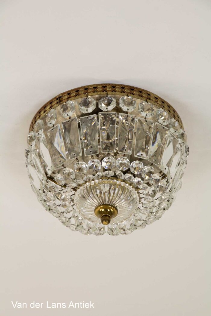 Kristallen plafonniere, Crystal ceiling light, Kristall Deckenleuchte