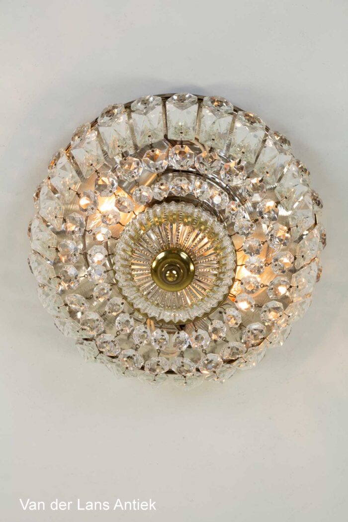 Kristallen plafonniere, Crystal ceiling light, Kristall Deckenleuchte