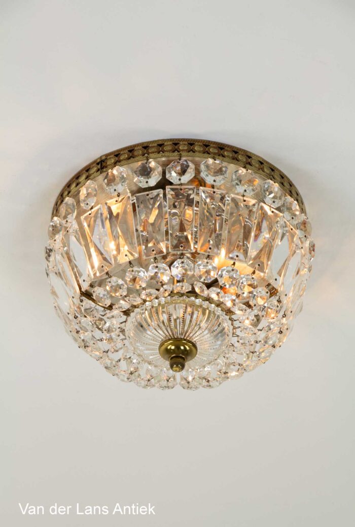 Kristallen plafonniere, Crystal ceiling light, Kristall Deckenleuchte